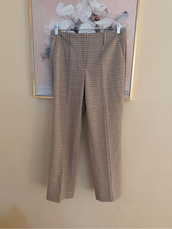 Talbots Pants - Talbots Petite Brown Plaid Dress Pants | Size 8P | Classic Straight Leg
